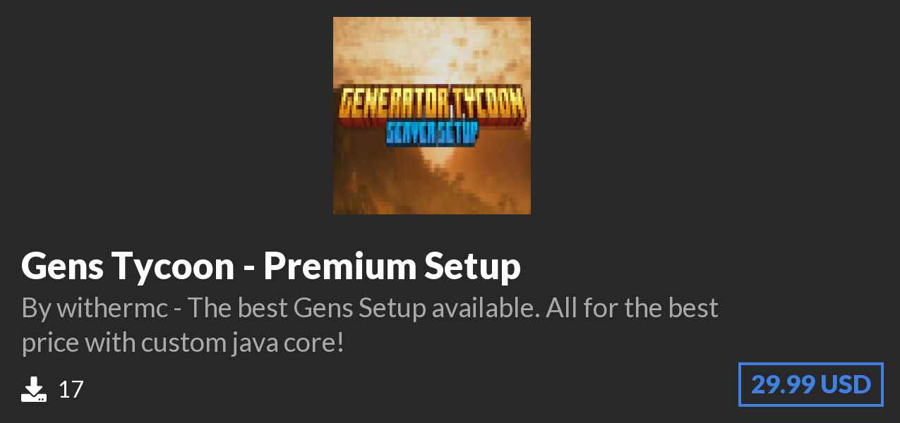 Download Gens Tycoon - Premium Setup on Polymart.org