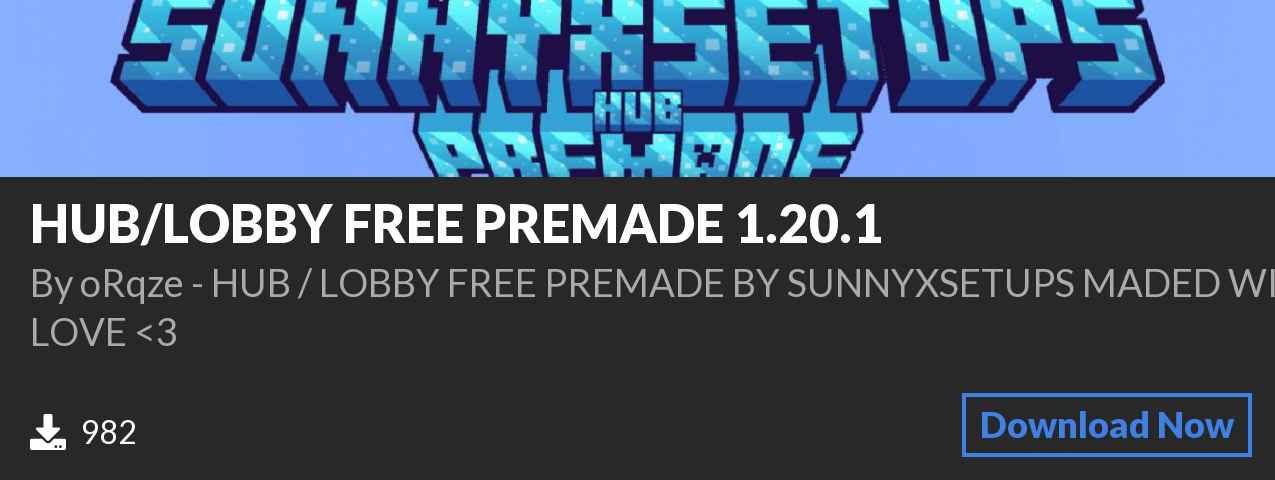 Download HUB/LOBBY FREE PREMADE 1.20.1 on Polymart.org
