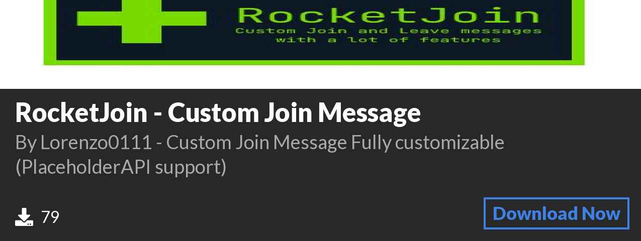 Download RocketJoin - Custom Join Message on Polymart.org