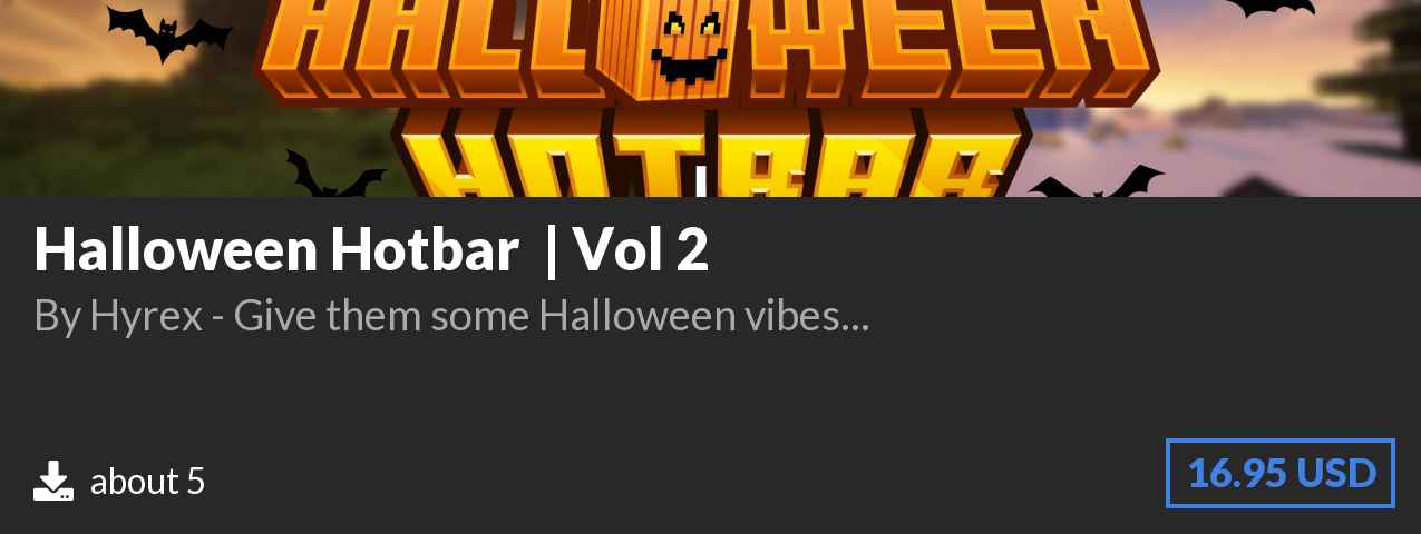 Download Halloween Hotbar 🎃 | Vol 2 on Polymart.org