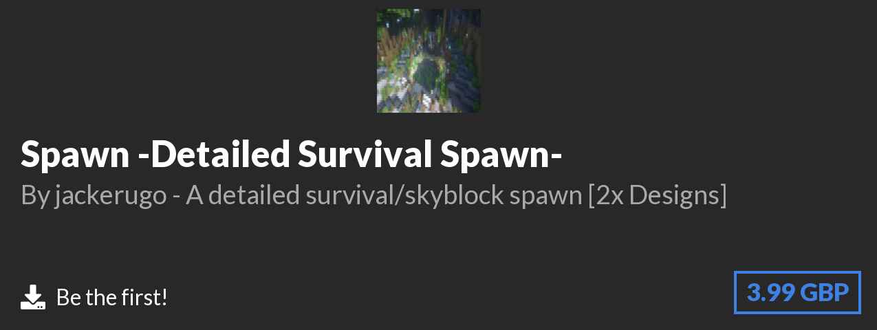 Download Spawn -Detailed Survival Spawn- on Polymart.org