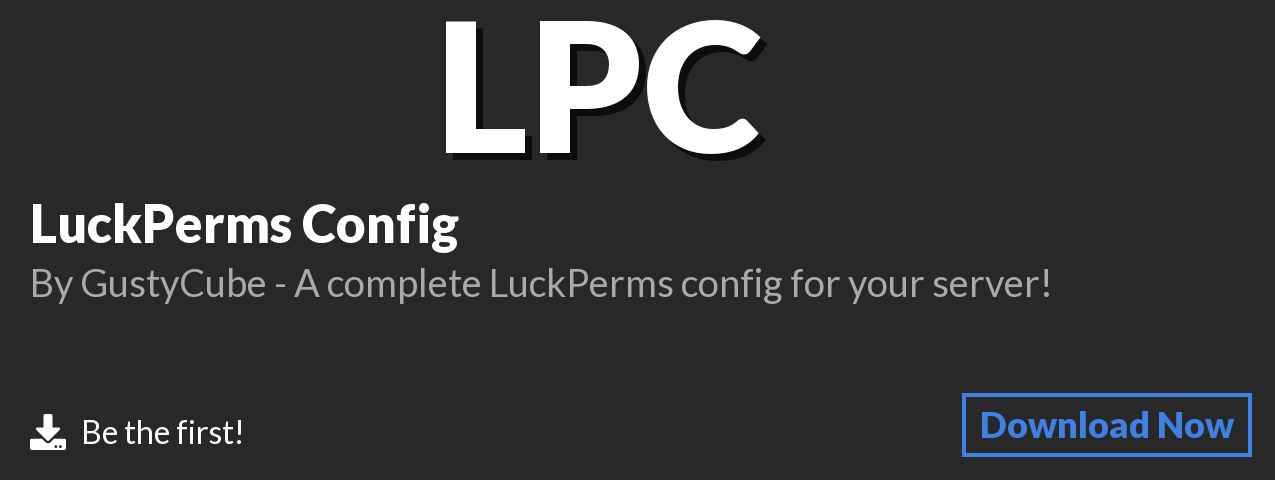 Download LuckPerms Config on Polymart.org