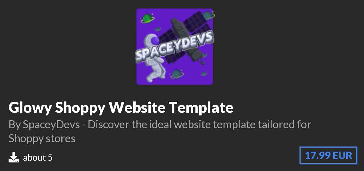 Download Glowy Sellix Website Template on Polymart org