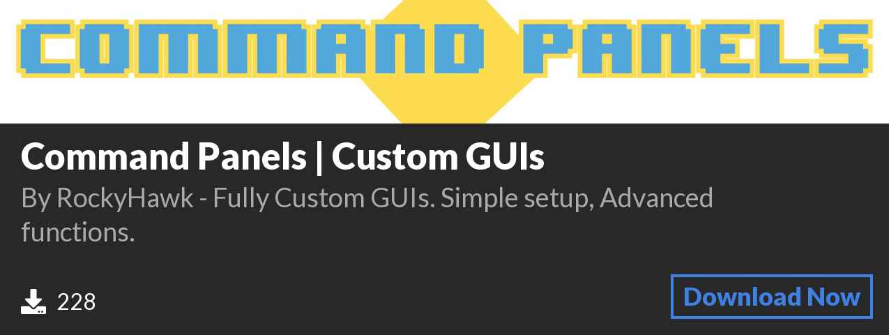 Download Command Panels | Custom GUIs on Polymart.org