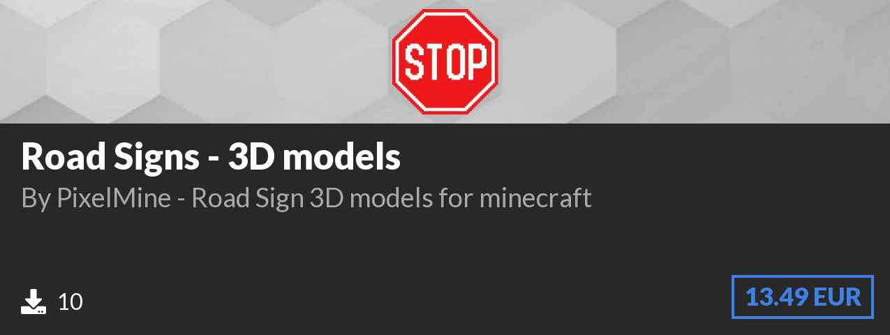 Download Road Signs - 3D models on Polymart.org