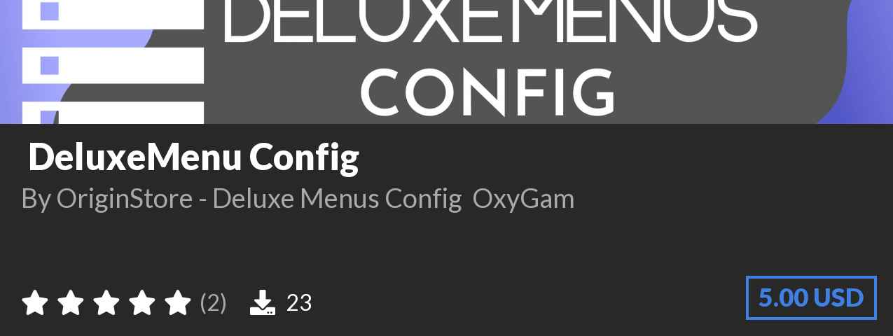 Download 💼┃ DeluxeMenu Config on Polymart.org