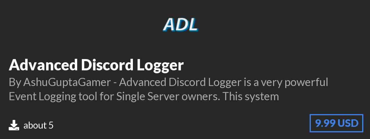 Download Advanced Discord Logger on Polymart.org
