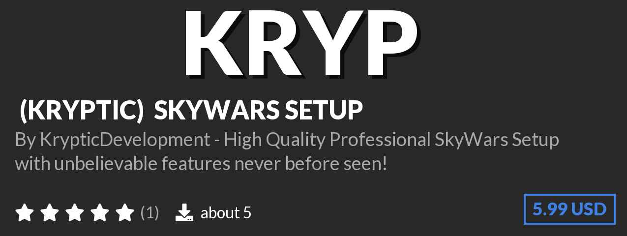 Download ✨ (KRYPTIC) ✨ SKYWARS SETUP on Polymart.org