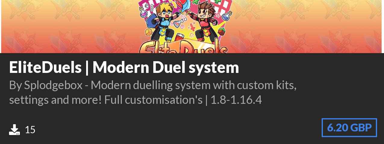 Download EliteDuels | Modern Duel system on Polymart.org