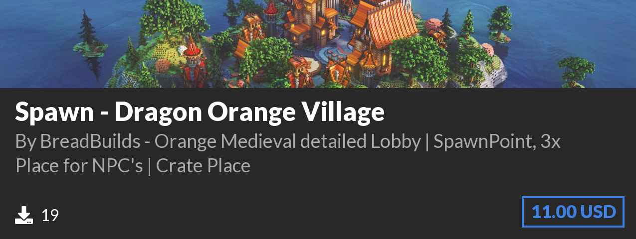 Download Spawn - Dragon Orange Village on Polymart.org