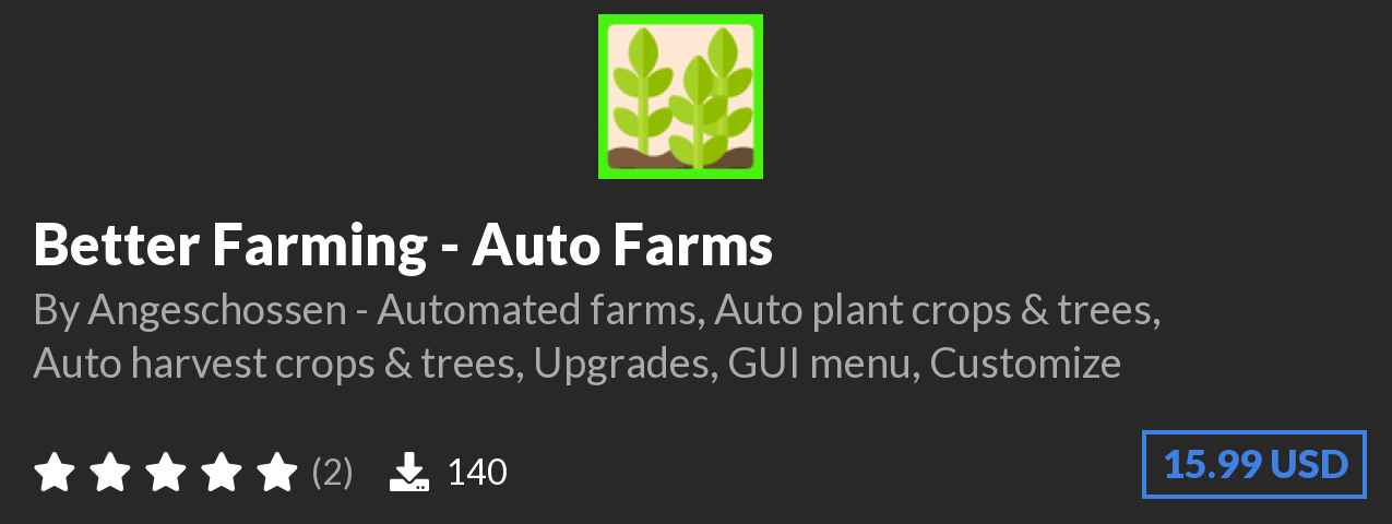 Download Better Farming - Auto Farms on Polymart.org