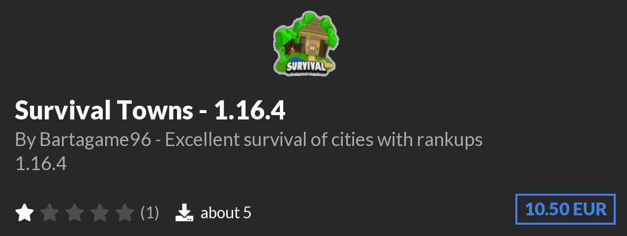 Download ⭐Survival Towns - 1.16.4⭐ on Polymart.org
