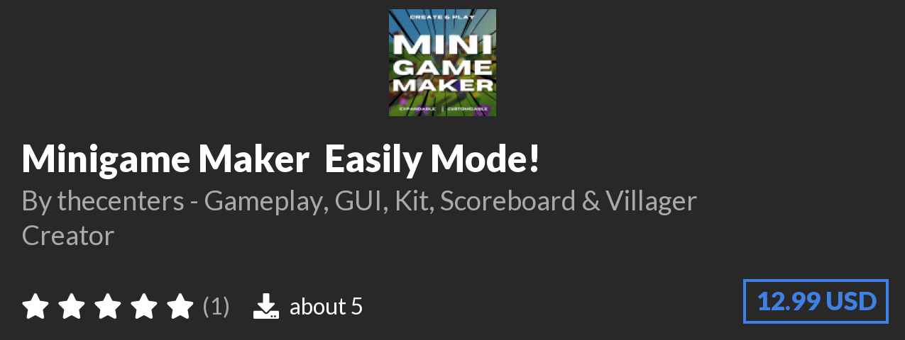 Download Minigame Maker ➤ Easily Mode! on Polymart.org